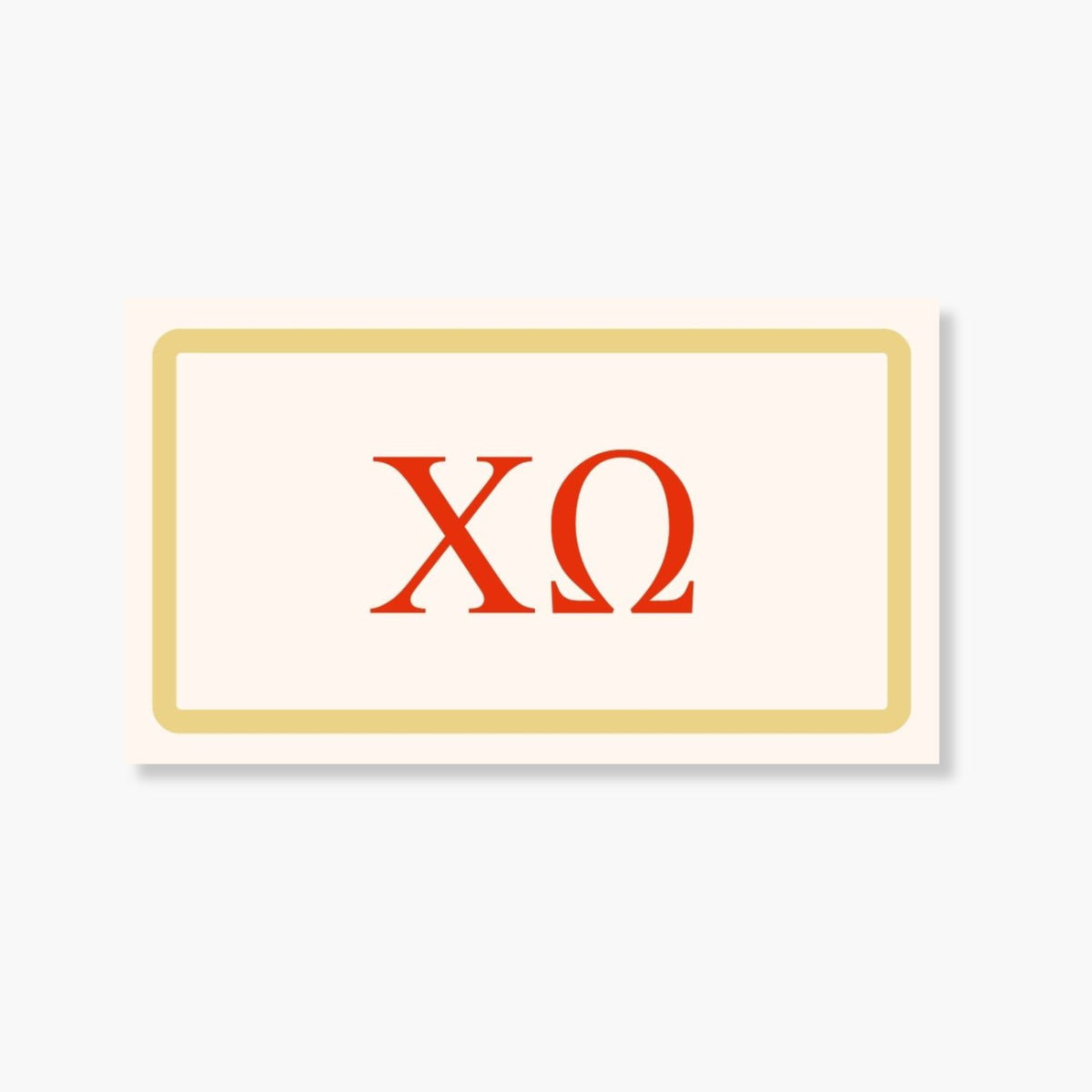 Chi Omega Card