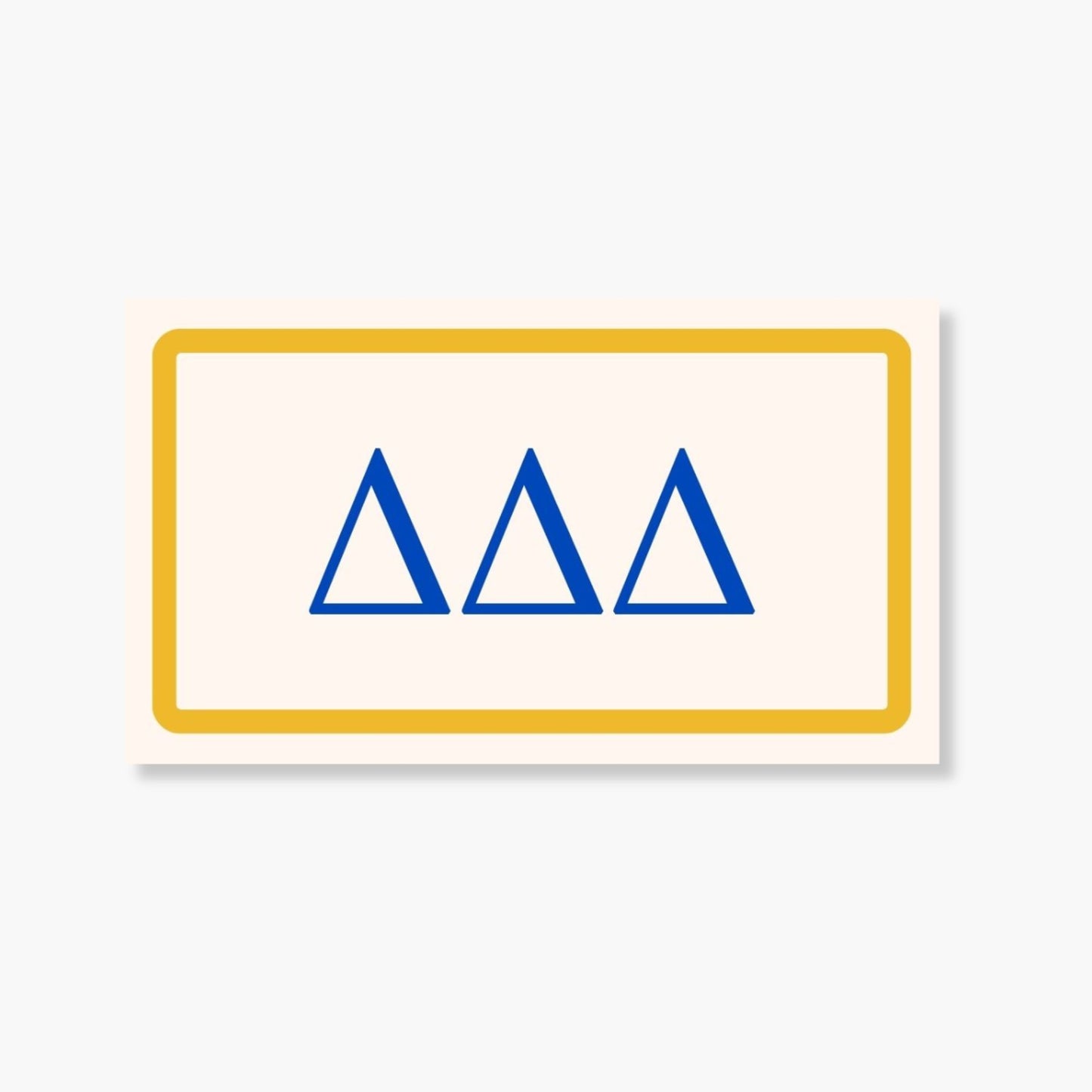 Delta Delta Delta Card