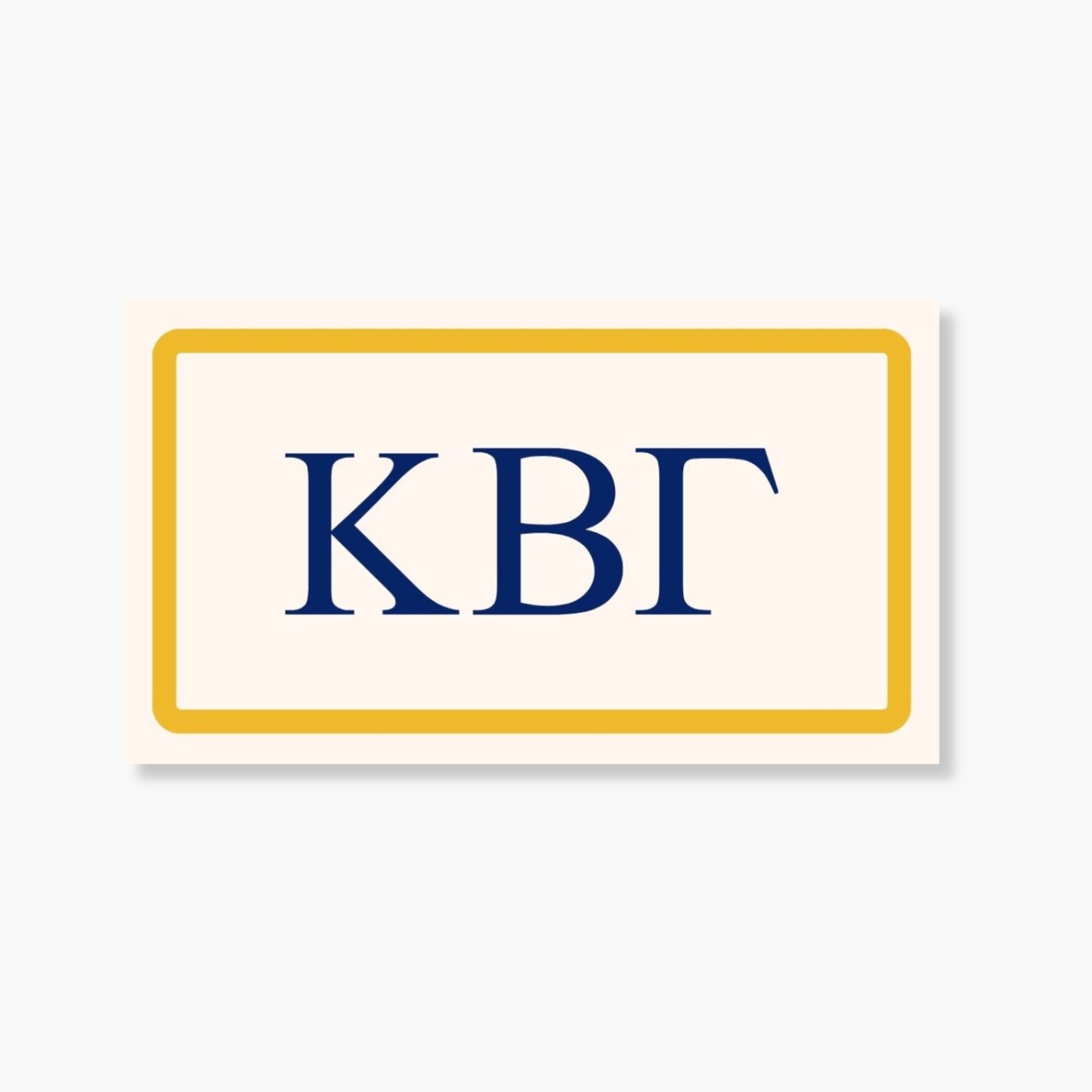 Kappa Beta Gamma Card