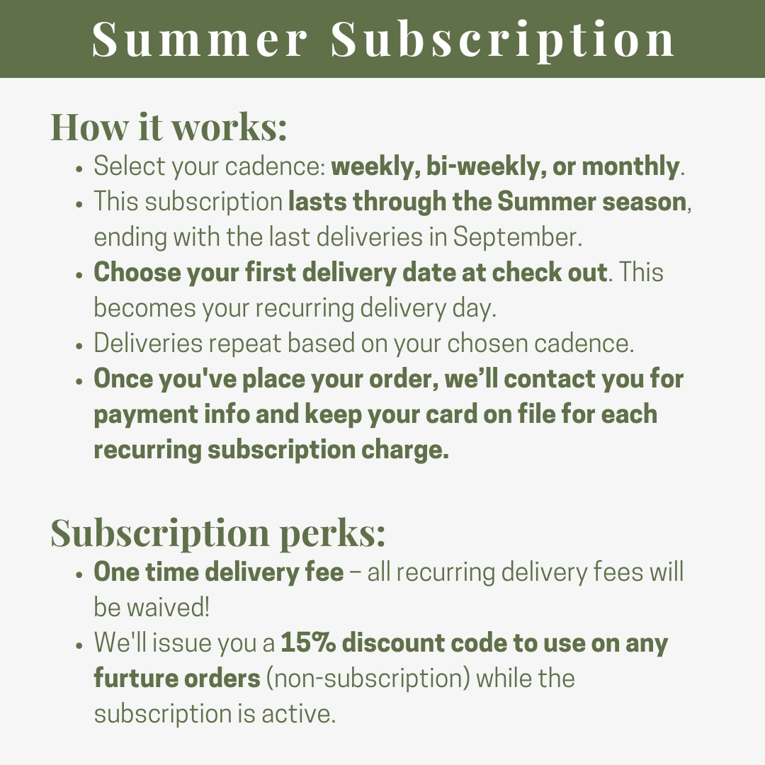 Summer Flower Subscription