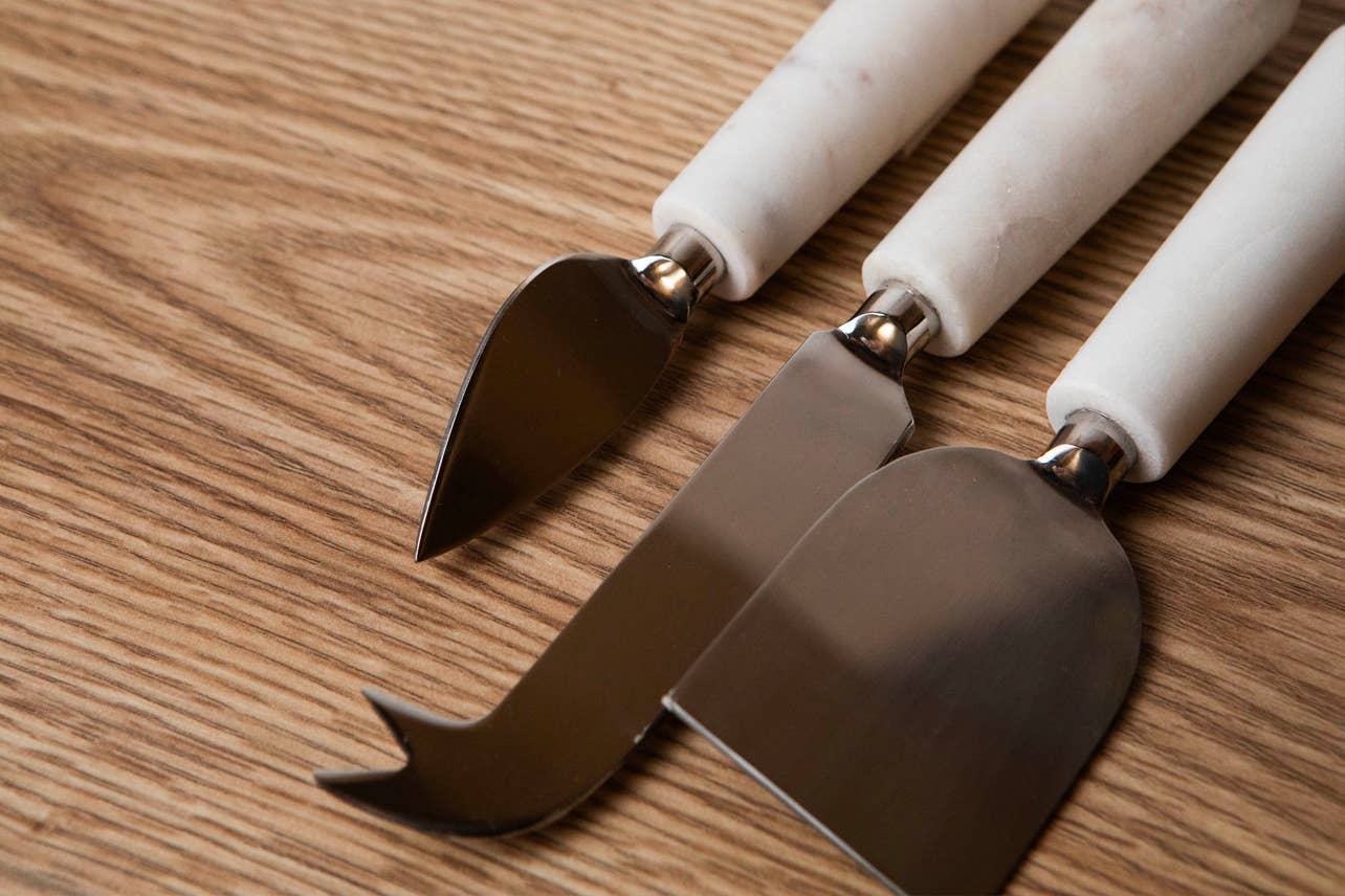 Marble Cheese Knives - Set of 3