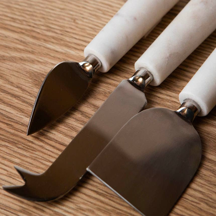 Marble Cheese Knives - Set of 3