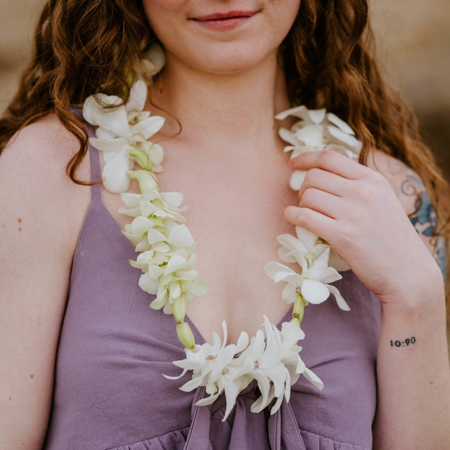Orchid Graduation Lei image 2