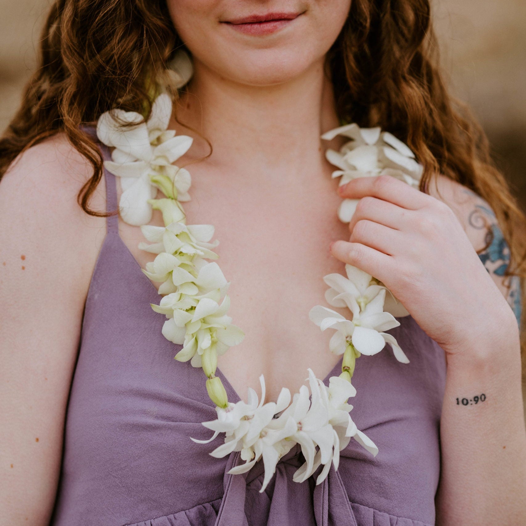 Orchid Graduation Lei image 2