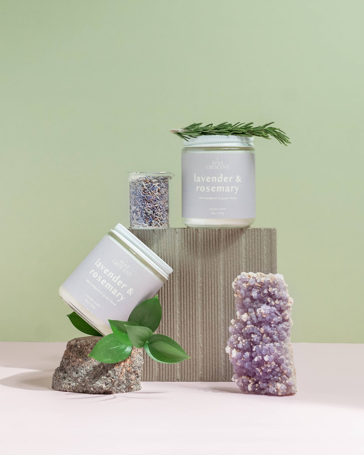 Lavender & Rosemary Soy Wax Candle