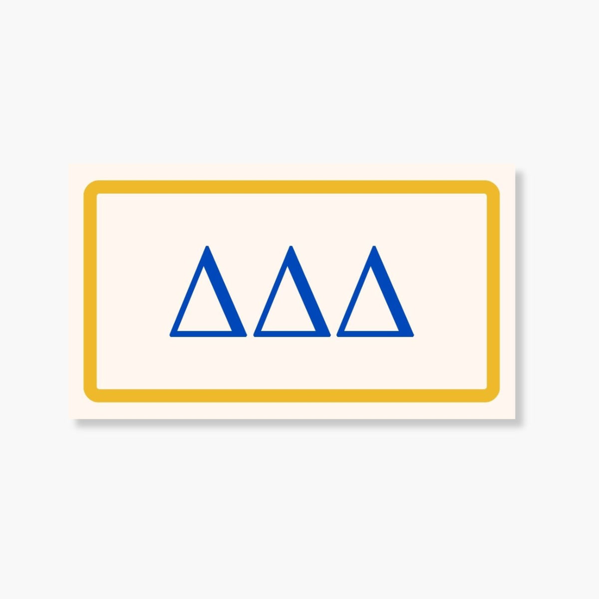 Delta Delta Delta Card
