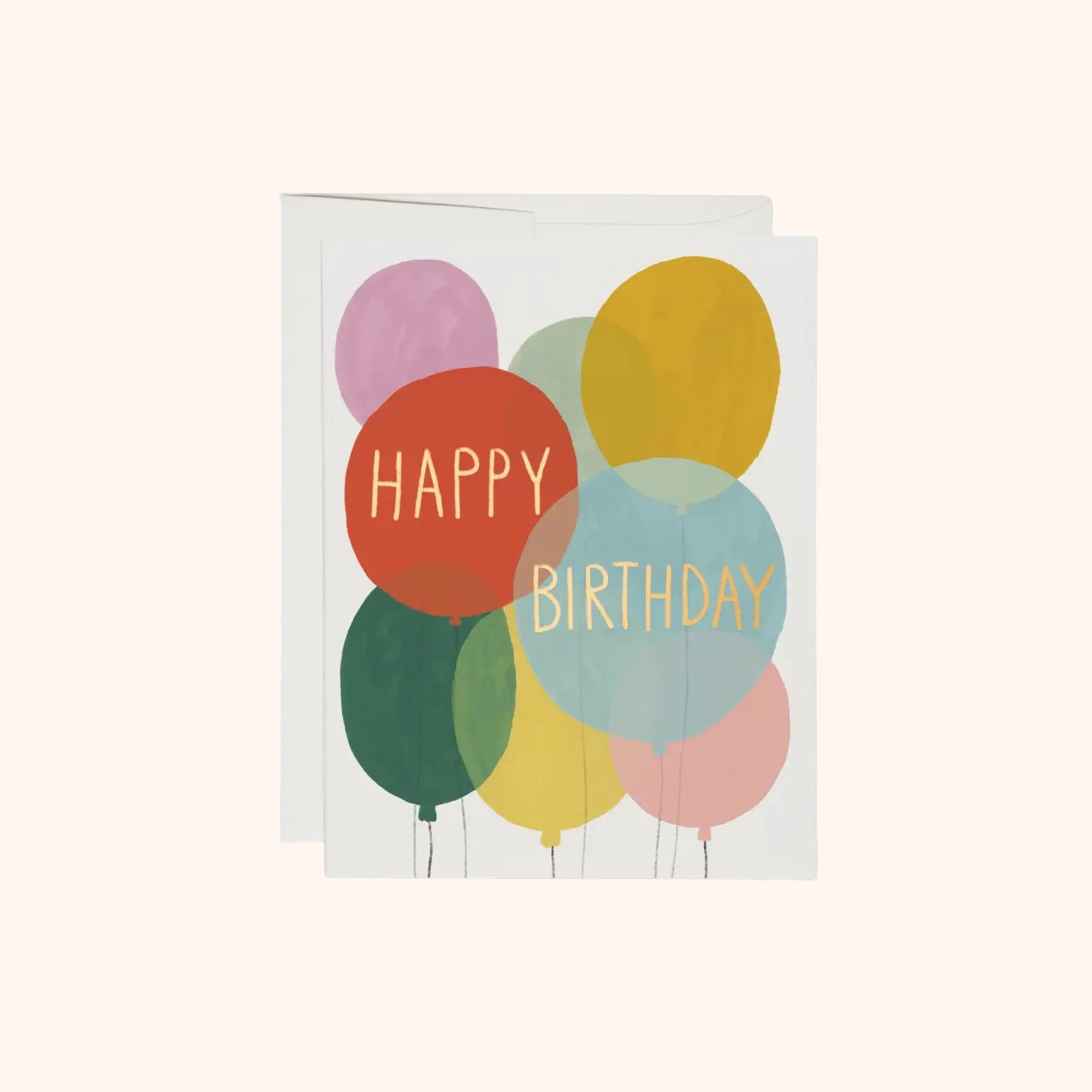 Birthday Balloons Greeting Card