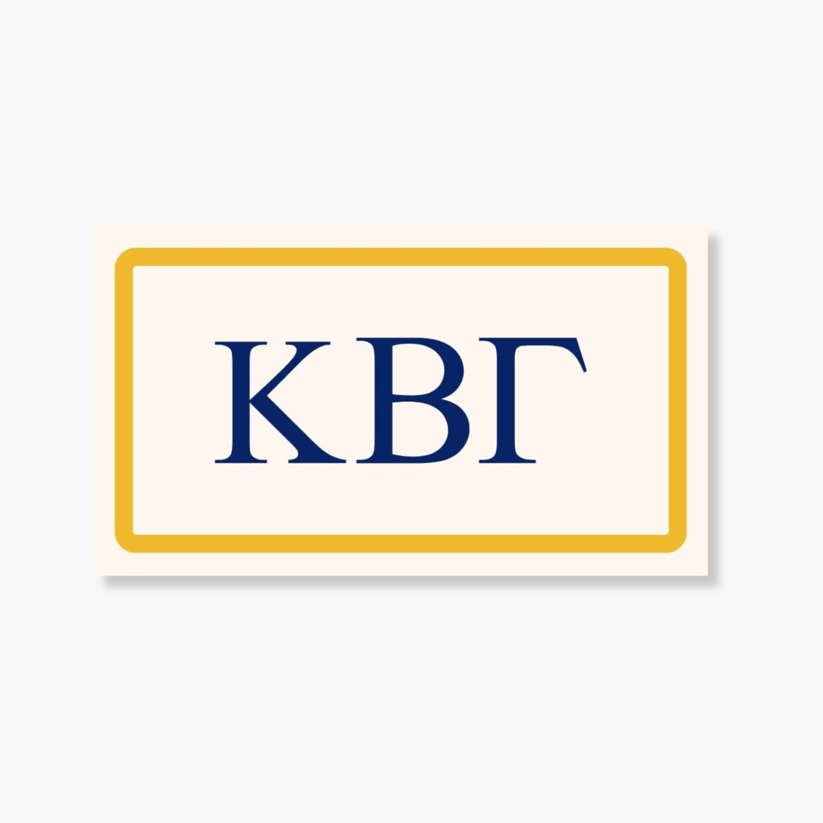 Kappa Beta Gamma Card