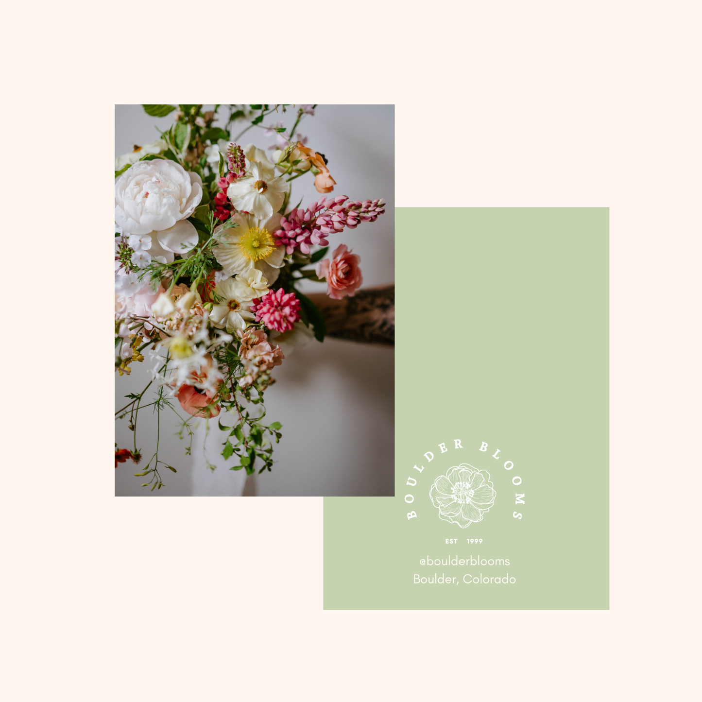 Boulder Blooms Floral Card