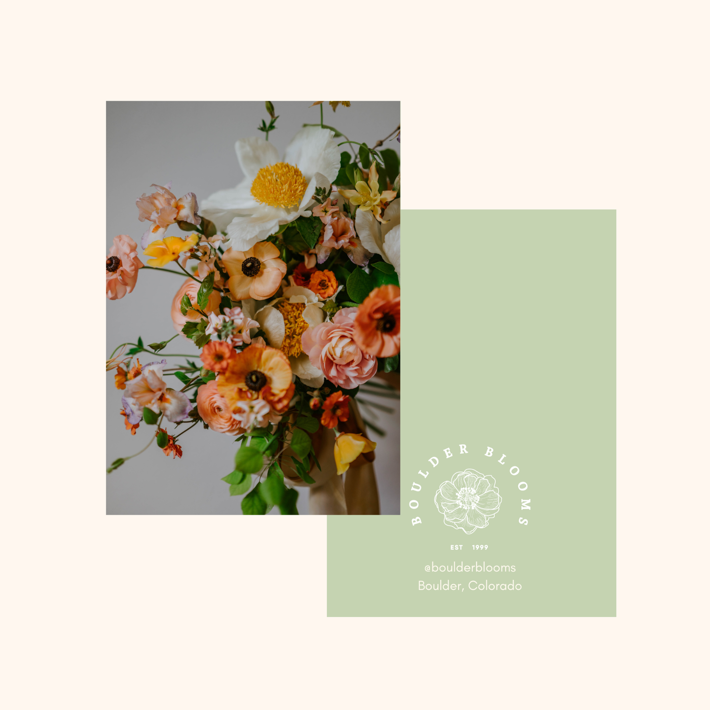 Boulder Blooms Floral Card