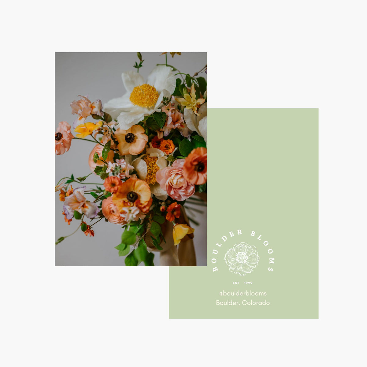 Boulder Blooms Floral Card