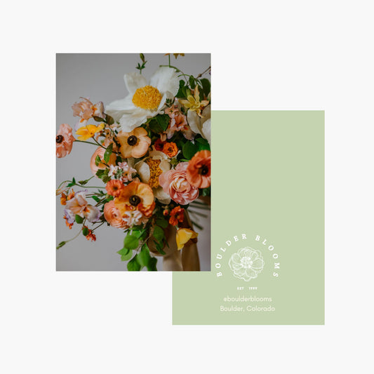 Boulder Blooms Floral Card