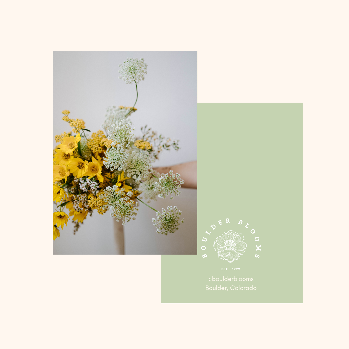 Boulder Blooms Floral Card