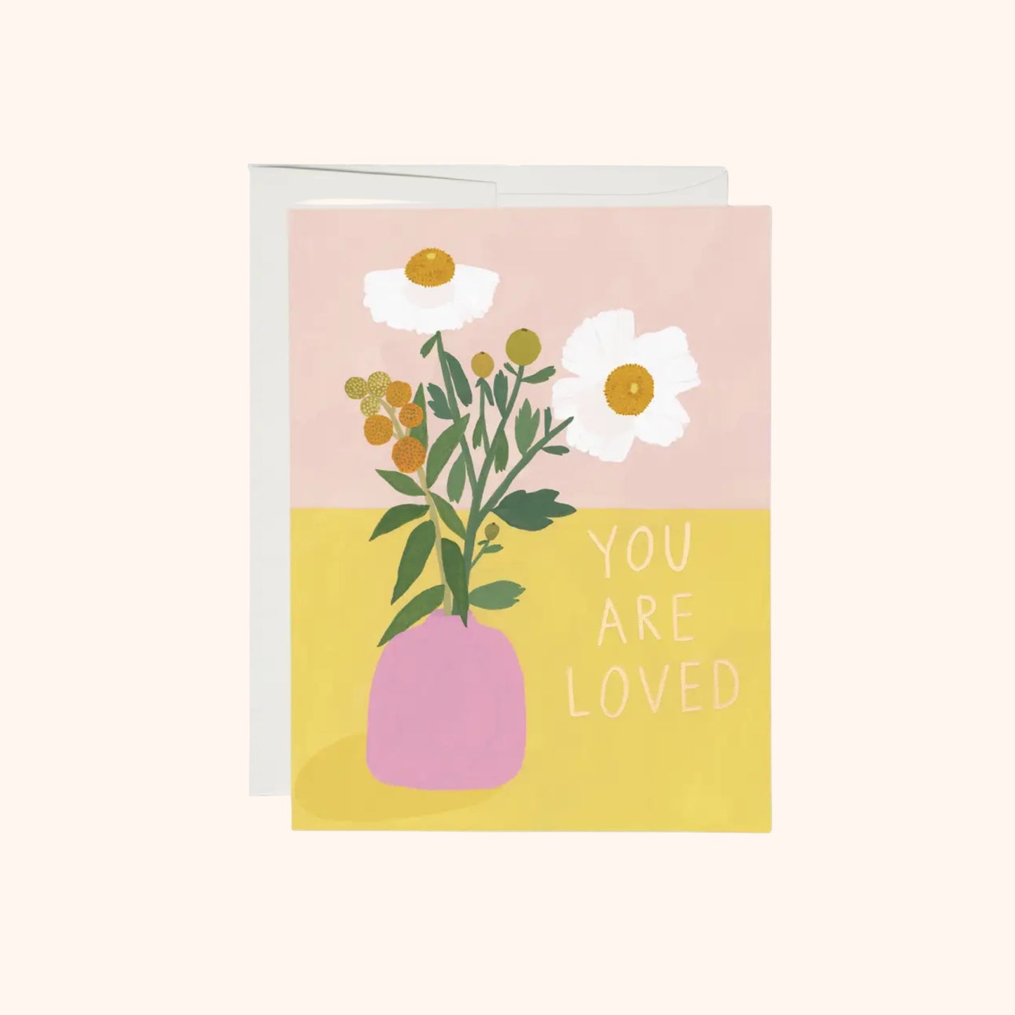 You Are Loved Poppies Greeting Card